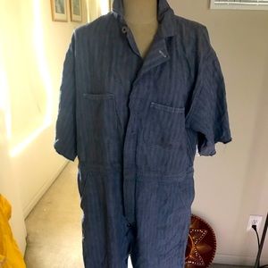 Vintage Denim Flight Suit